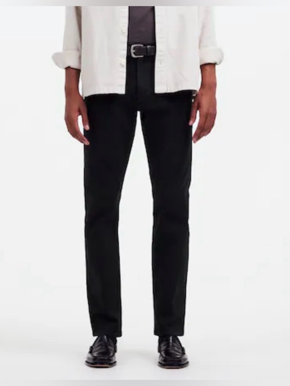 Madewell Men’s Slim Straight Jeans in Black